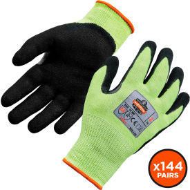 Ergodyne® Proflex 7041 Cut Resistant Gloves Nitrile Coated ANSI A4 M Lime 144 Pairs 17823