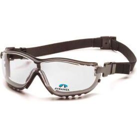 V2g Readers™ Safety Glasses +2.5 Clear Lens Black Strap/Temples GB1810STR25 - Pkg Qty 6