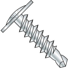 #8 x 2-1/4 Phillips Modified Truss Head Self Drilling Scew Full Thread Zinc Bake - Pkg of 2000 0836KPM
