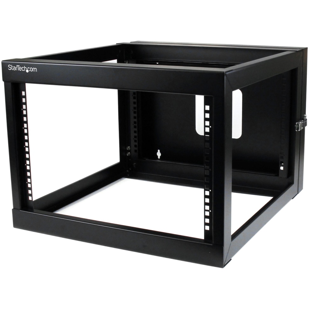StarTech.com 6U 22in Depth Hinged Open Frame Wallmount Server Rack - Wall-mount your server or networking equipment with a hinged rack design for easy access and maintenance - 6u Wallmount Rack - 6u Wall Mount Rack - Wall Mount Open Rack MPN:RK619WALLOH