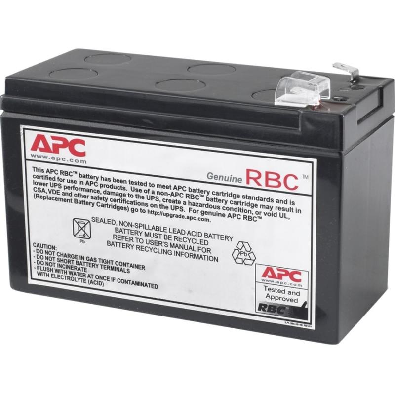 APC Replacement Battery Cartridge #114 - UPS battery - 60 VA - 1x battery - lead acid - black - - APCRBC114 MPN:APCRBC114