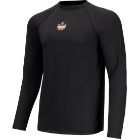 Ergodyne® N-Ferno® 6436 Long Sleeve Lightweight Base Layer Shirt Large Black 40234