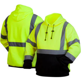 Pyramex® RSSH32T Long Sleeve Pullover Sweatshirt Class 3 5XL Tall Hi-Vis Lime RSSH3210TX5