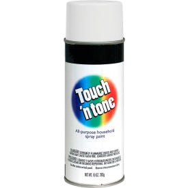 Rust-Oleum® Touch 'n Tone Spray Paint 10 oz. Aerosol Can Flat White 55280830 - Pkg Qty 6