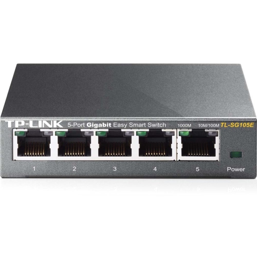 TP-Link 5-Port Gigabit Ethernet Easy Smart Switch, TL-SG105E (Min Order Qty 2) MPN:TL-SG105E