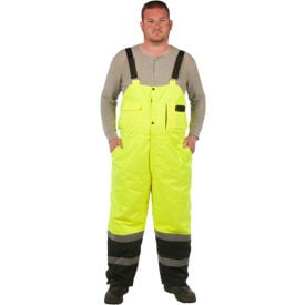 Utility Pro™ Hi-Vis Lined Bib Overall Class E 3XL Yellow UHV500X-3X-Y