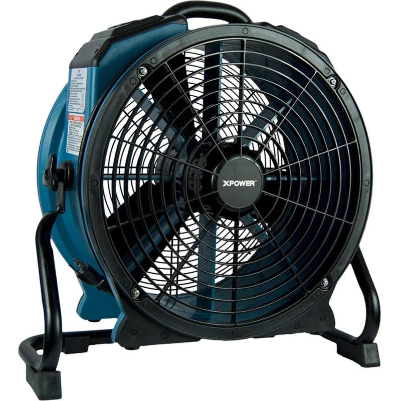XPOWER 3, 600-CFM Variable-Speed Professional Sealed-Motor Axial Fan with Timer and Power Outlets, X-47ATR MPN:X-47ATR