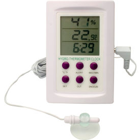 H-B DURAC Dual Zone Electronic Thermometer-Hygrometer with Alarm 0/50C (32/122F) and -50/70C Ranges 615060200