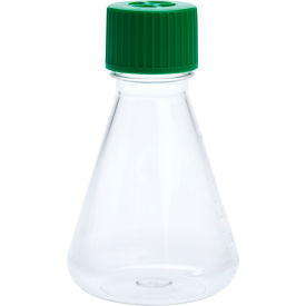 CELLTREAT® 250mL Erlenmeyer Flask Vent Cap Plain Bottom PETG Sterile 229805