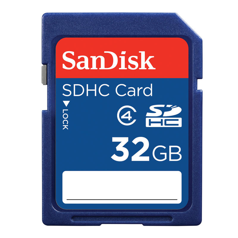 SanDisk SDHC (Secure Digital High Capacity) Memory Card, 32GB (Min Order Qty 4) MPN:SDSDB-032G-A46