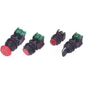 Advance Controls 104382 22mm Non Metallic Non Illuminated Round Flush Button - Red 104382
