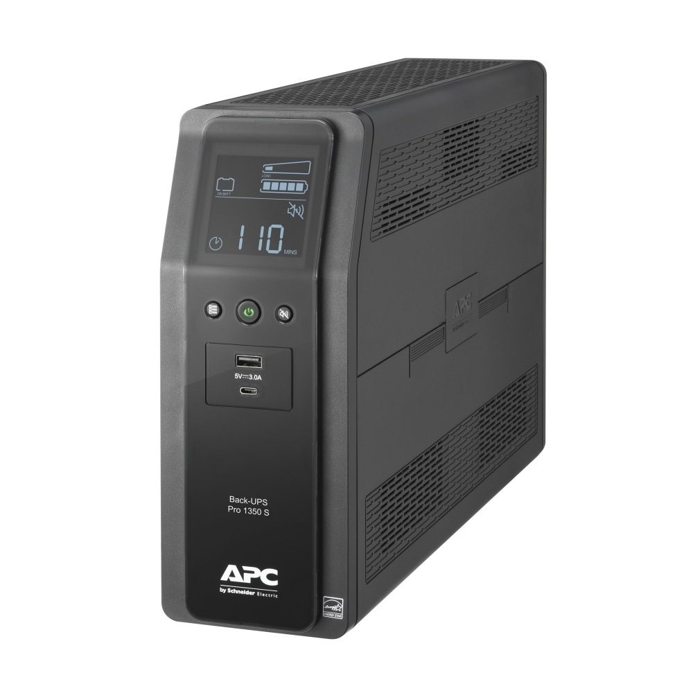 APC BR1350MS Back-UPS Pro 10-Outlet UPS, 1, 350VA/810 Watts MPN:BR1350MS