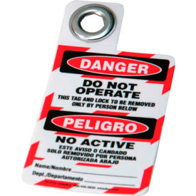 Brady® 105724 Padlock Tag- Danger Do Not Operate Bilingual Engligh/Spanish Polyester 1/Each 105724
