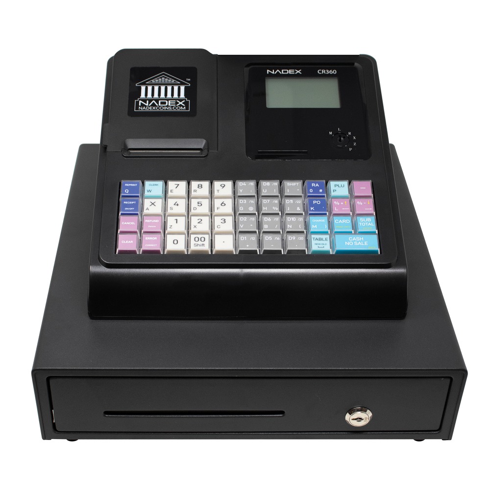 Nadex Coins Thermal-Print Electronic Cash Register, Black, NWHNXTE1376 MPN:NXTE-1376