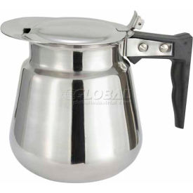 Winco CD-64 Coffee Decanter 64 oz Stainless Steel CD-64 - Pkg Qty 3