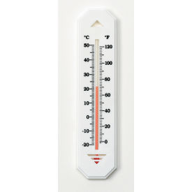 H-B DURAC Liquid-In-Glass Wall Thermometer -20 to 50C (0 to 120F) Organic Liquid Fill 608020400