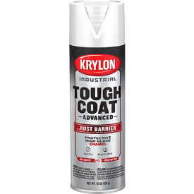 Krylon® Tough Coat Advance Spray Paint w/ Rust Barrier Technology 20 oz. Gloss White K00929008 - Pkg Qty 6