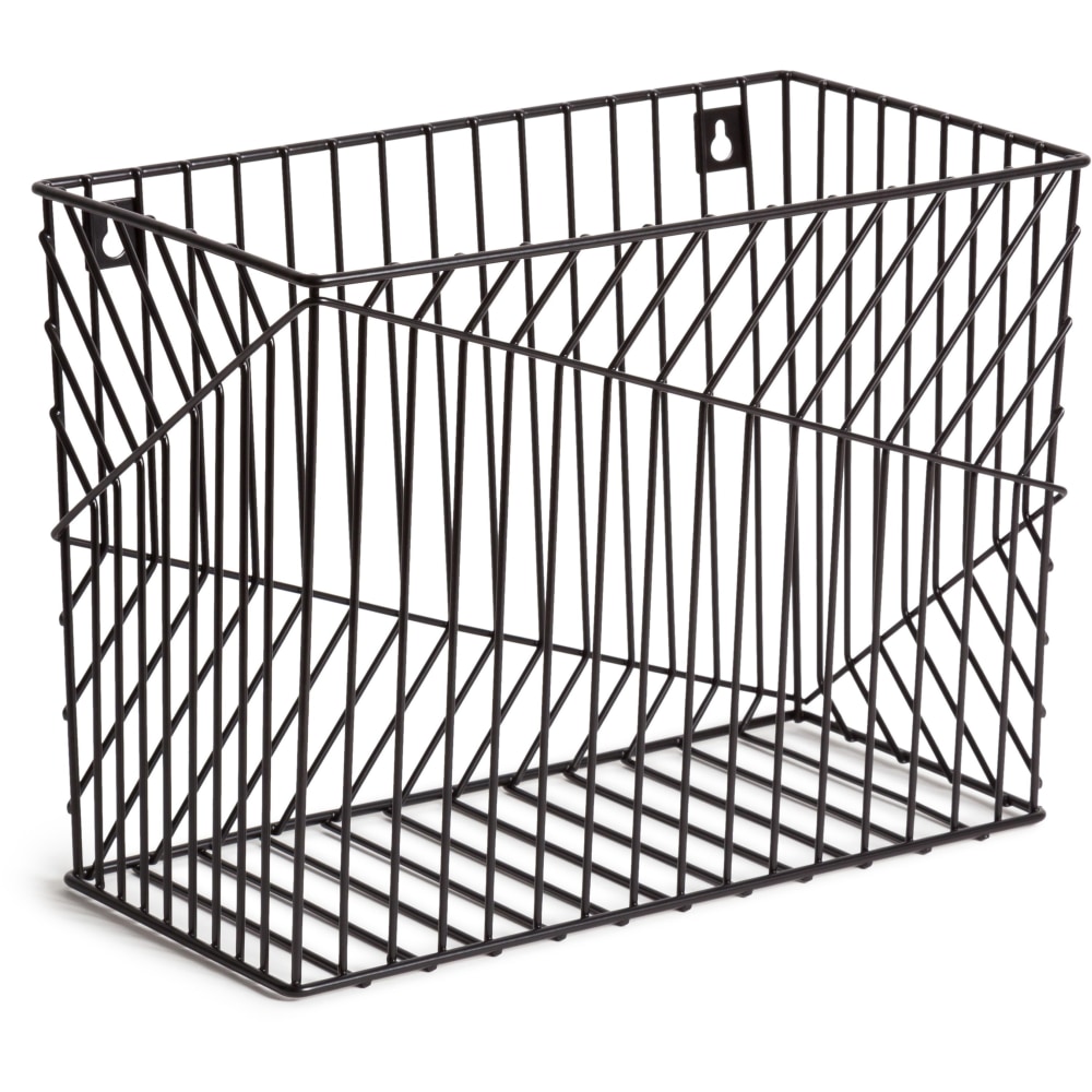 U Brands Vena Desk Organization Collection Hanging File Basket, Medium Size, Black MPN:3836U0206