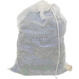 Mesh Bag W/ Drawstring Closure White 18x24 Medium Weight L-524DS - Pkg Qty 12