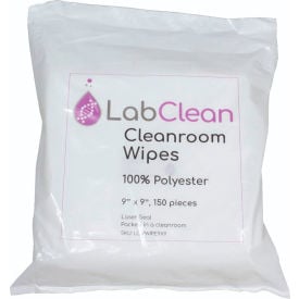 United Scientific™ Labclean™ Cleanroom Wipes 100% Polyester 9