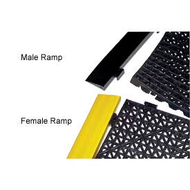 Durable Corporation Cushion Tile Male Ramp 3/4