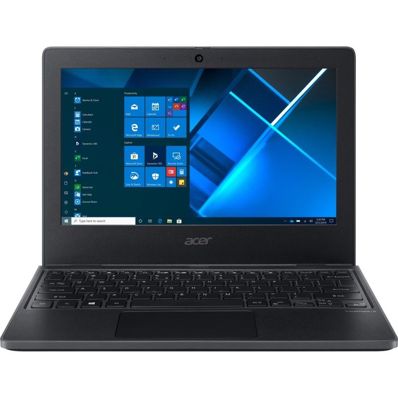 Acer TravelMate B3 Laptop, 11.6in Screen, Intel Celeron N4020, 4GB Memory, 64GB Flash Drive, Shale Black, Windows 10 Pro Education MPN:NX.VNDAA.002