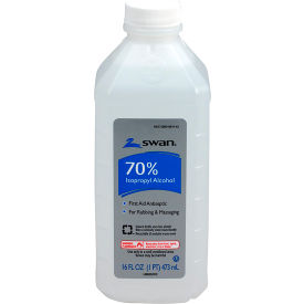 First Aid Only Alcohol Bottle 70 Isopropyl 16 oz. M313 - Pkg Qty 12