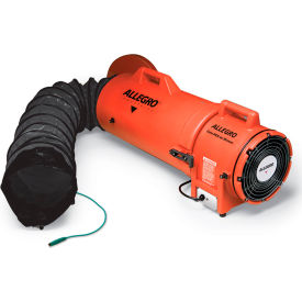 Allegro Industries® Axial Explosion Proof Blower W/ 50' Ducting 900 CFM 1/3 HP 9538-50