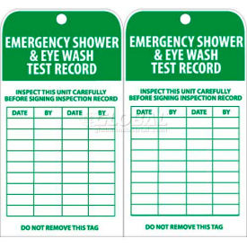 NMC RPT37 Tags Emergency Shower And Eye Wash Test Record 6