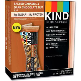 KIND® Nuts and Spices Bar Salted Caramel and Dark Chocolate Nut 1.4 oz. 12/Box 26961