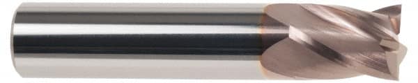 Square End Mill: 7/16'' Dia, 5/8'' LOC, 7/16'' Shank Dia, 2-1/2'' OAL, 4 Flutes, Solid Carbide MPN:31247