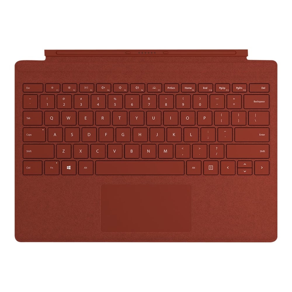 Microsoft Surface Pro Signature Type Cover - Keyboard - with trackpad - backlit - QWERTY - US - poppy red - for Surface Pro (Mid 2017), Pro 3, Pro 4, Pro 6, Pro 7 MPN:FFP-00101
