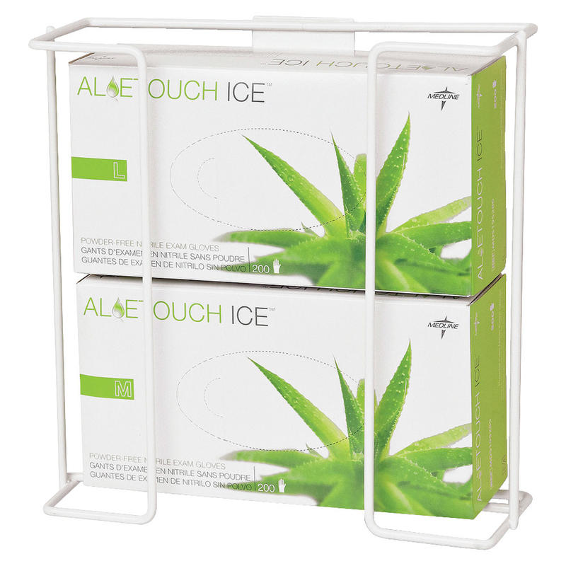 Medline Wire Glove Dispenser Box Holder, Double, White, Pack Of 2 MPN:MDS192094BMII