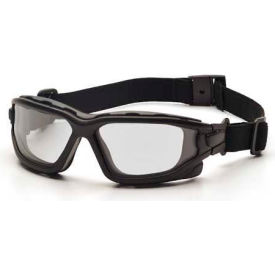 I-Force™ Safety Glasses Clear Anti-Fog Lens Black Temples/Strap SB7010SDT - Pkg Qty 12
