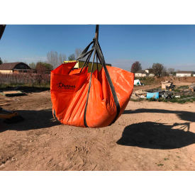 Outpak Washout Sling Tarp 10'L x 10'H Woven Polypropylene Orange 6/Box 910-0050-6 - Pkg Qty 6