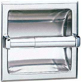 Bobrick® 600 Series Recessed Single Tissue Dispenser - Bright Polished - B667 B667