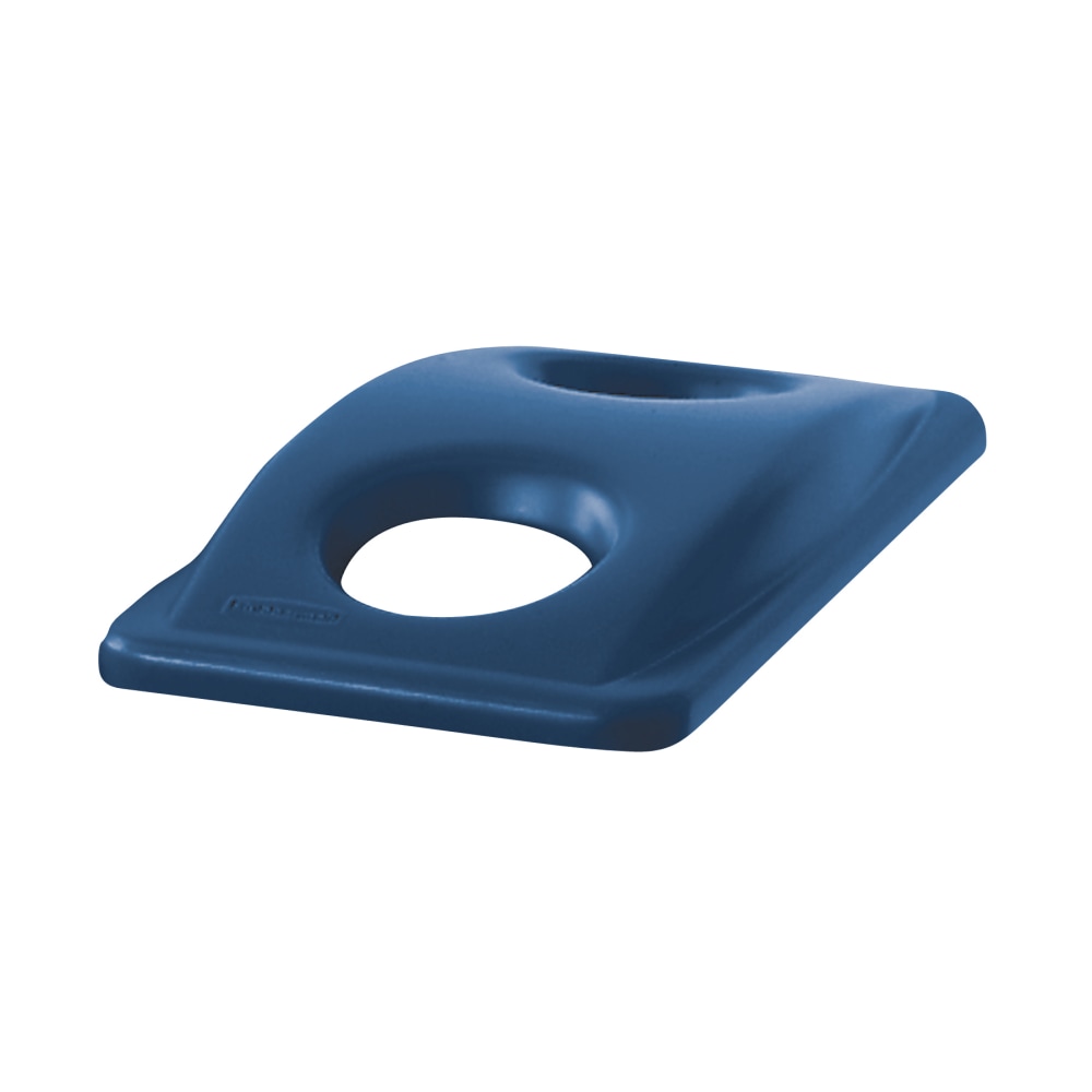 Rubbermaid Commercial Slim Jim Bottle/Can Recycling Top - Rectangular - Blue - 1 Each MPN:269288BE