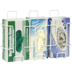 Omnimed® Deluxe Triple Wire Glove Box Holder White 1/PK 305380-1