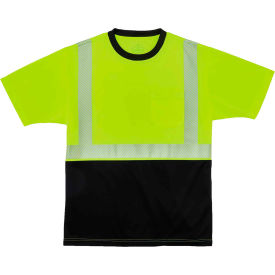 Ergodyne® GloWear 8280BK Hi-Vis Performance Short Sleeve T-Shirt Class 2 Long-9XL Lime 22573