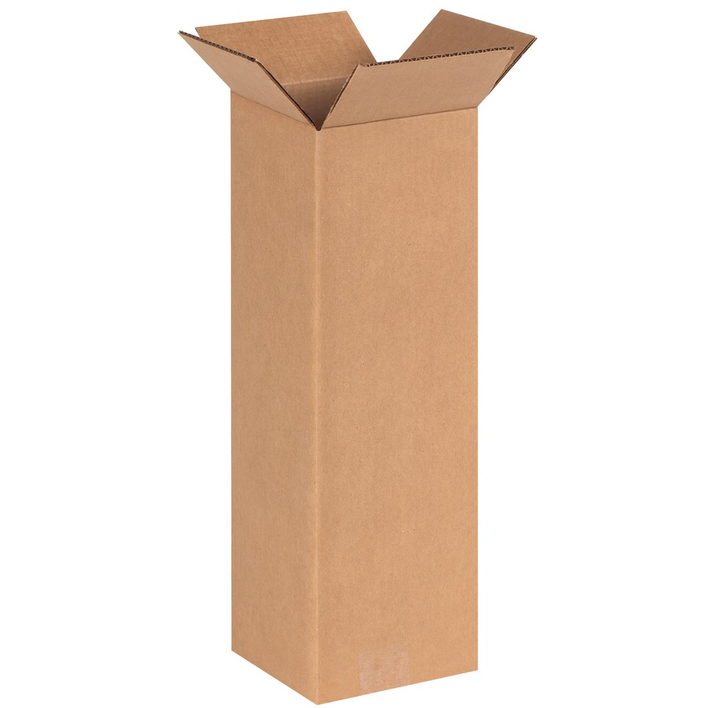 Partners Brand Tall Corrugated Boxes, 6in x 6in x 18in, Kraft, Pack Of 25 MPN:6618