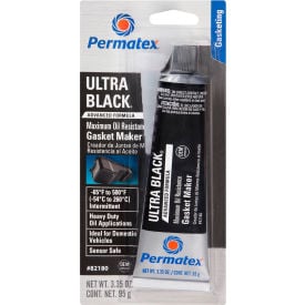 Permatex® Oil Resistant RTV Gasket Maker 3.35 oz. Tube Black 82180
