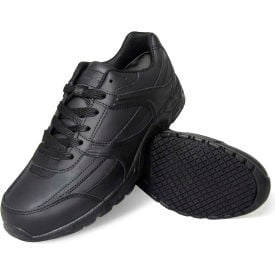 Genuine Grip® Men's Athletic Sneakers Water and Oil Resistant Size 8W Black 1010-8W