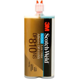3M™ Scotch Weld™ DP810NS Low Odor Acrylic Adhesive Duo-Pak 400 ml Capacity Tan - Pkg Qty 6 7100069366