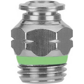 Aignep USA Straight Male Metal Release Collet Internal Hex 6mm Tube x M5 BSPP 57010-6-M5 - Pkg Qty 10