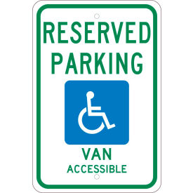 NMC TMS319J Traffic Sign Reserved Van Parking Michigan 18