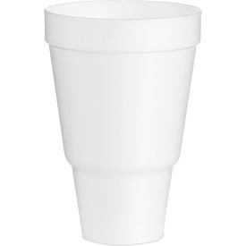 Dart® Foam Drink Cups Tapered Bottom 32 oz. Capacity White 25/Bag 20 Bags/Carton 32AJ32