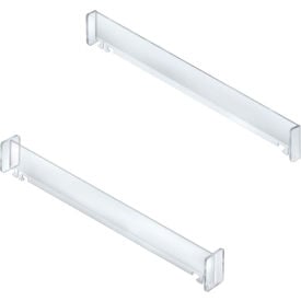 Global Approved 225910 10 Compartment Spring-Loaded Pusher Track Kit CLR 1-Pack 225910