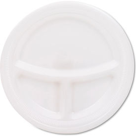 Dart® 3-Compartment Mediumweight Foam Plates Plate 9