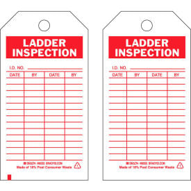 Brady® 86555 Ladder Inspecton Tag 2 Sided 10/Pkg Polyester 3