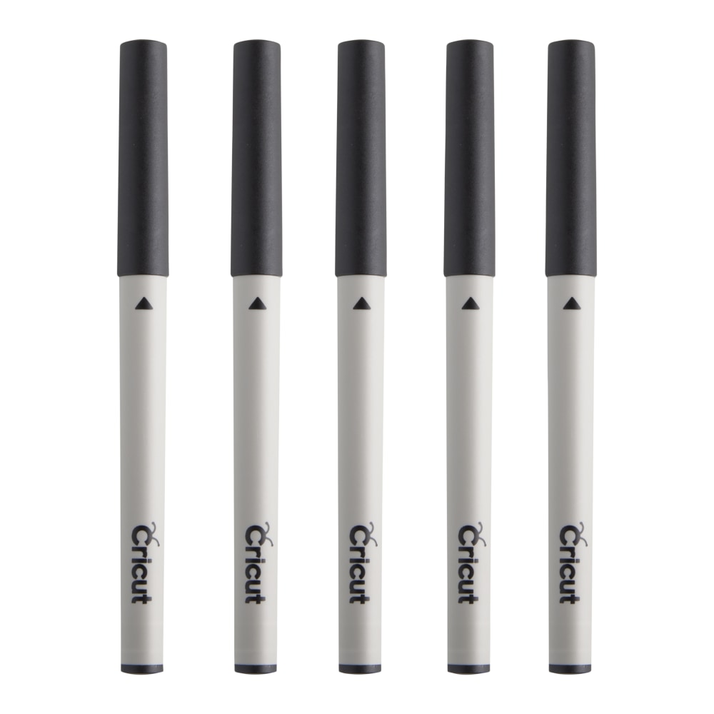 Cricut Multi Pen Set, Medium Point, Black, Set Of 5 Pens (Min Order Qty 5) MPN:2002948